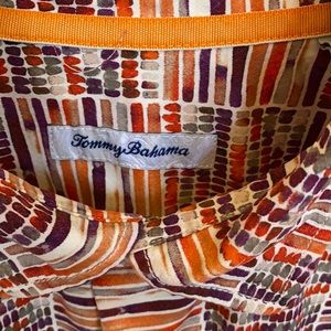 Tommy Bahama short sleeve multi-colored dress shirt